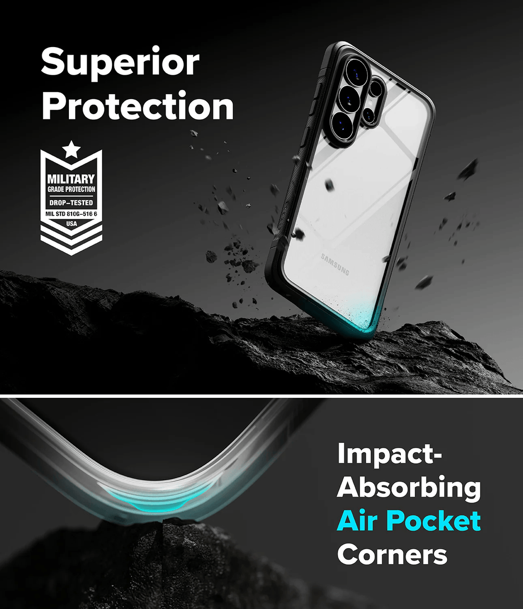 Estuche para Galaxy S26 Ultra - Ringke Fusion Bold - Black