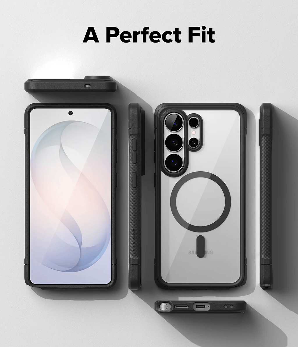 Estuche para Galaxy S26 Ultra - Ringke Fusion Bold Magnetic - Black