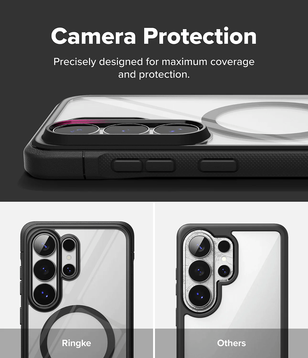 Estuche para Galaxy S26 Ultra - Ringke Fusion Bold Magnetic - Black