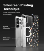 Estuche para Galaxy S26 Ultra - Ringke Fusion Design Magnetic - Dry Flowers