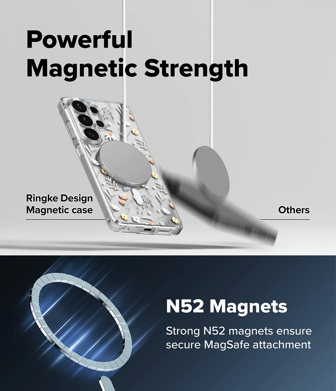 Estuche para Galaxy S26 Ultra - Ringke Fusion Design Magnetic - Dry Flowers