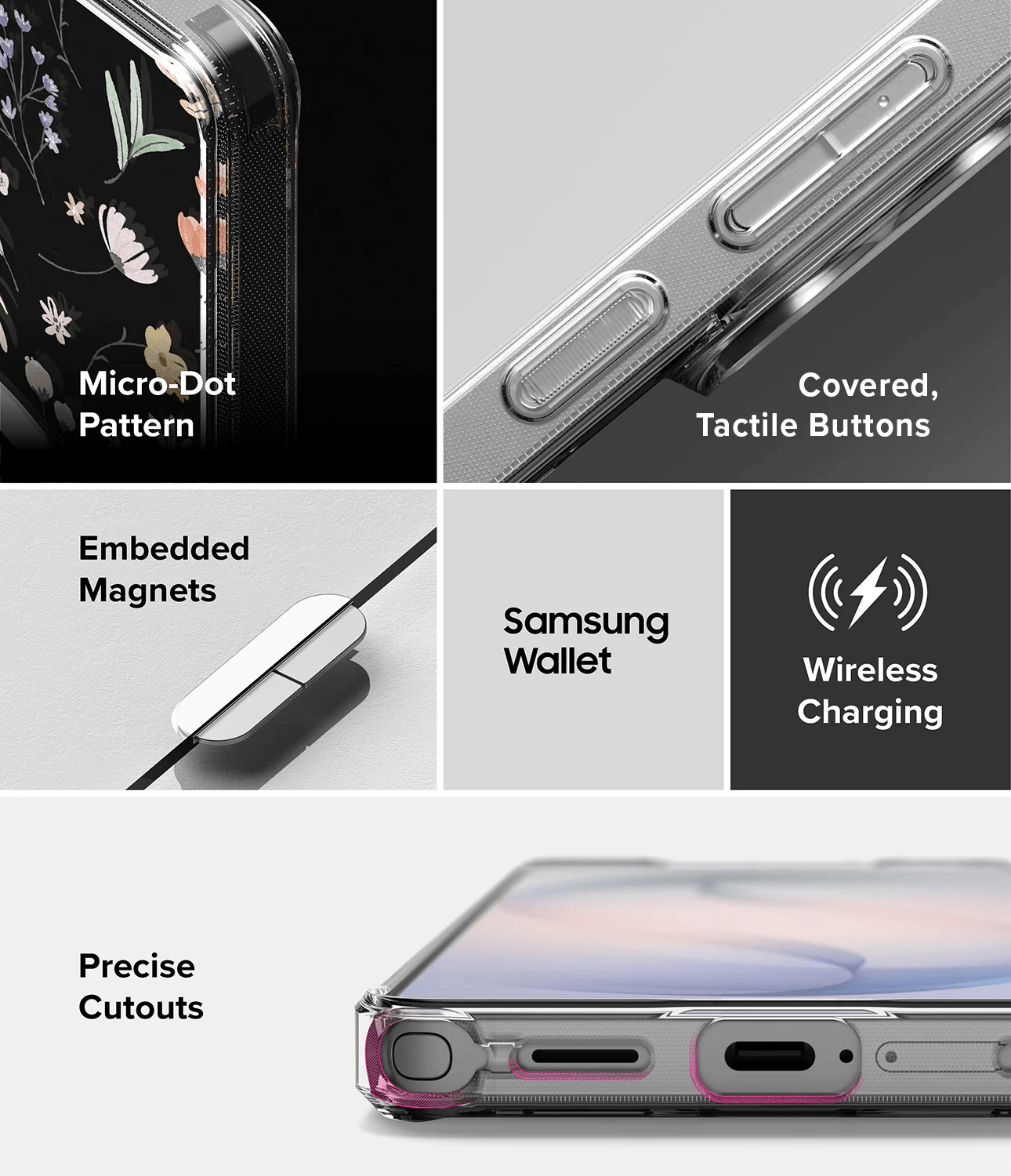 Estuche para Galaxy S26 Ultra - Ringke Fusion Design Magnetic - Dry Flowers