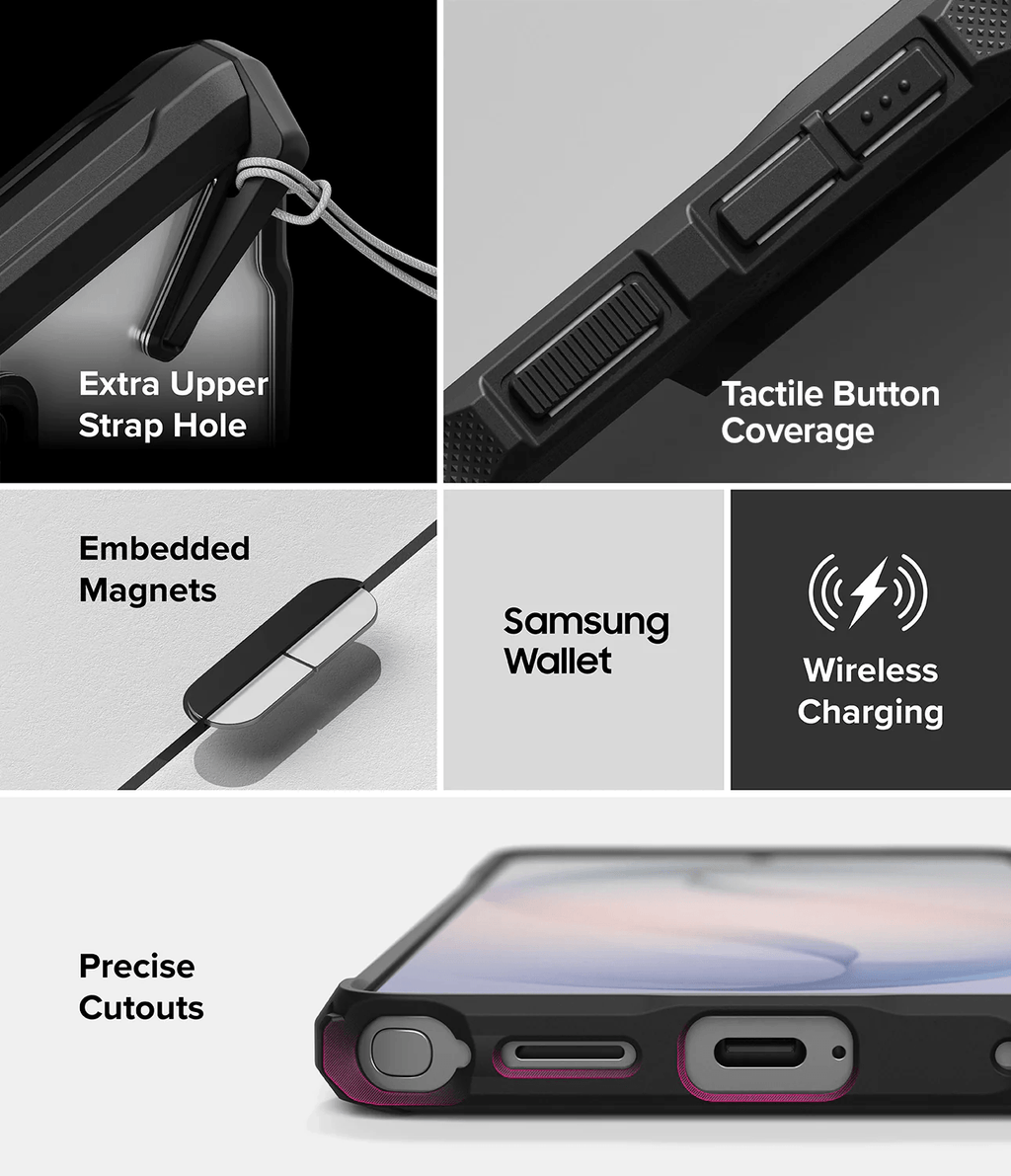 Estuche para Galaxy S26 Ultra - Ringke Fusion-X Magnetic - Black