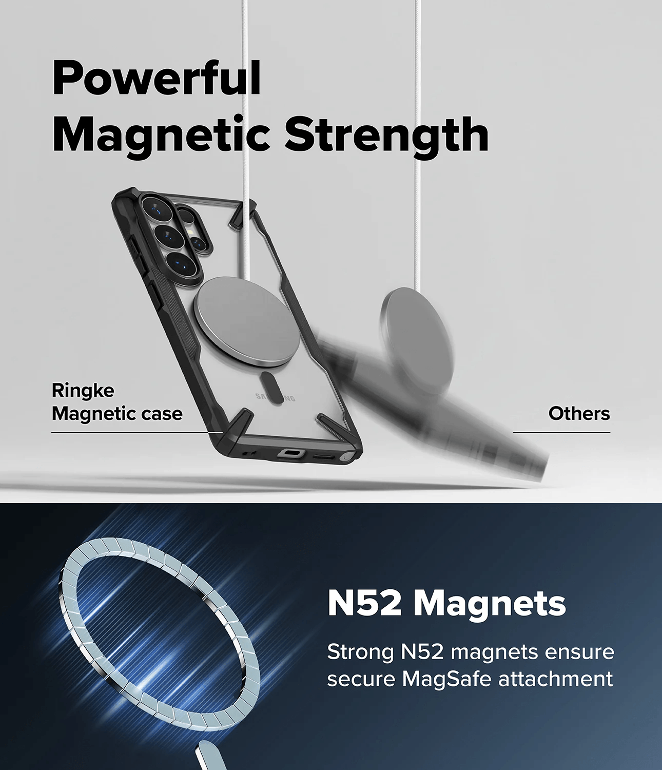 Estuche para Galaxy S26 Ultra - Ringke Fusion-X Magnetic - Black
