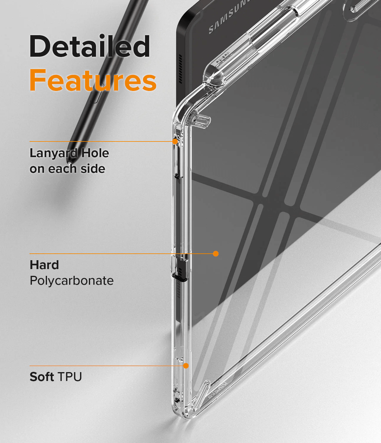 Estuche para Galaxy Tab S8 Ultra - Ringke Fusion Clear