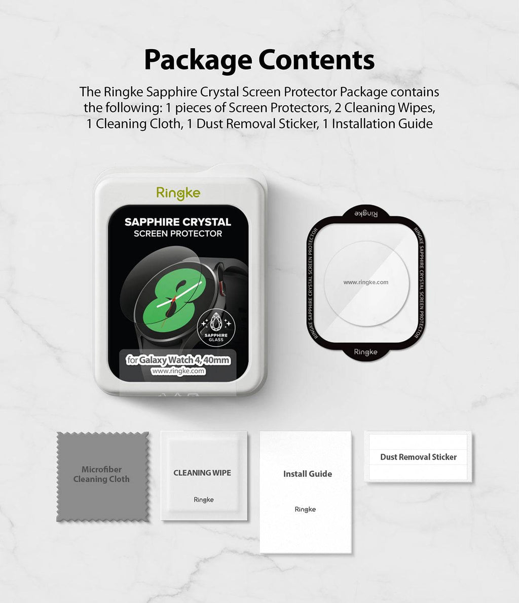 Protector de Pantalla para Galaxy Watch - Ringke Sapphire Crystal Glass