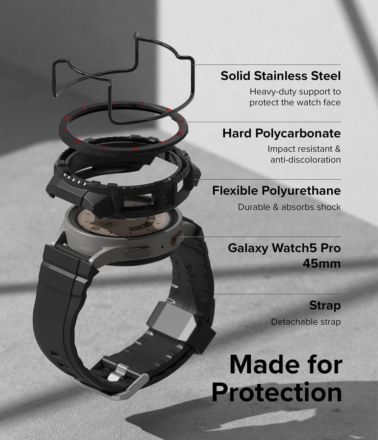Estuche + Pulsera para Galaxy Watch - Ringke Fusion-X Guard