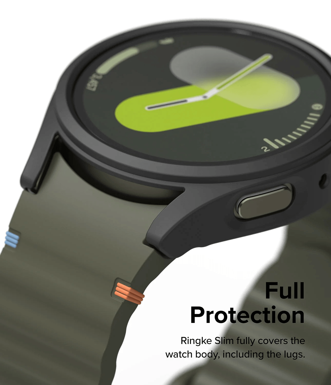 Estuche para Galaxy Watch - Ringke Slim Glass Combo - Matte Black