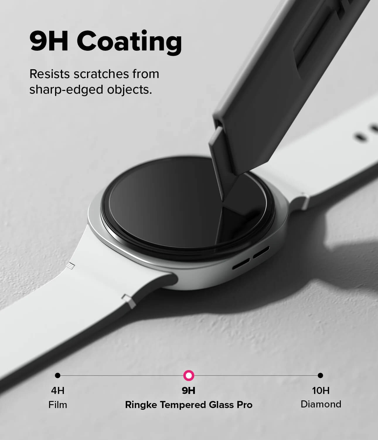 Protector de Pantalla para Galaxy Watch 8 44mm - Ringke Easy Slide Tempered Glass
