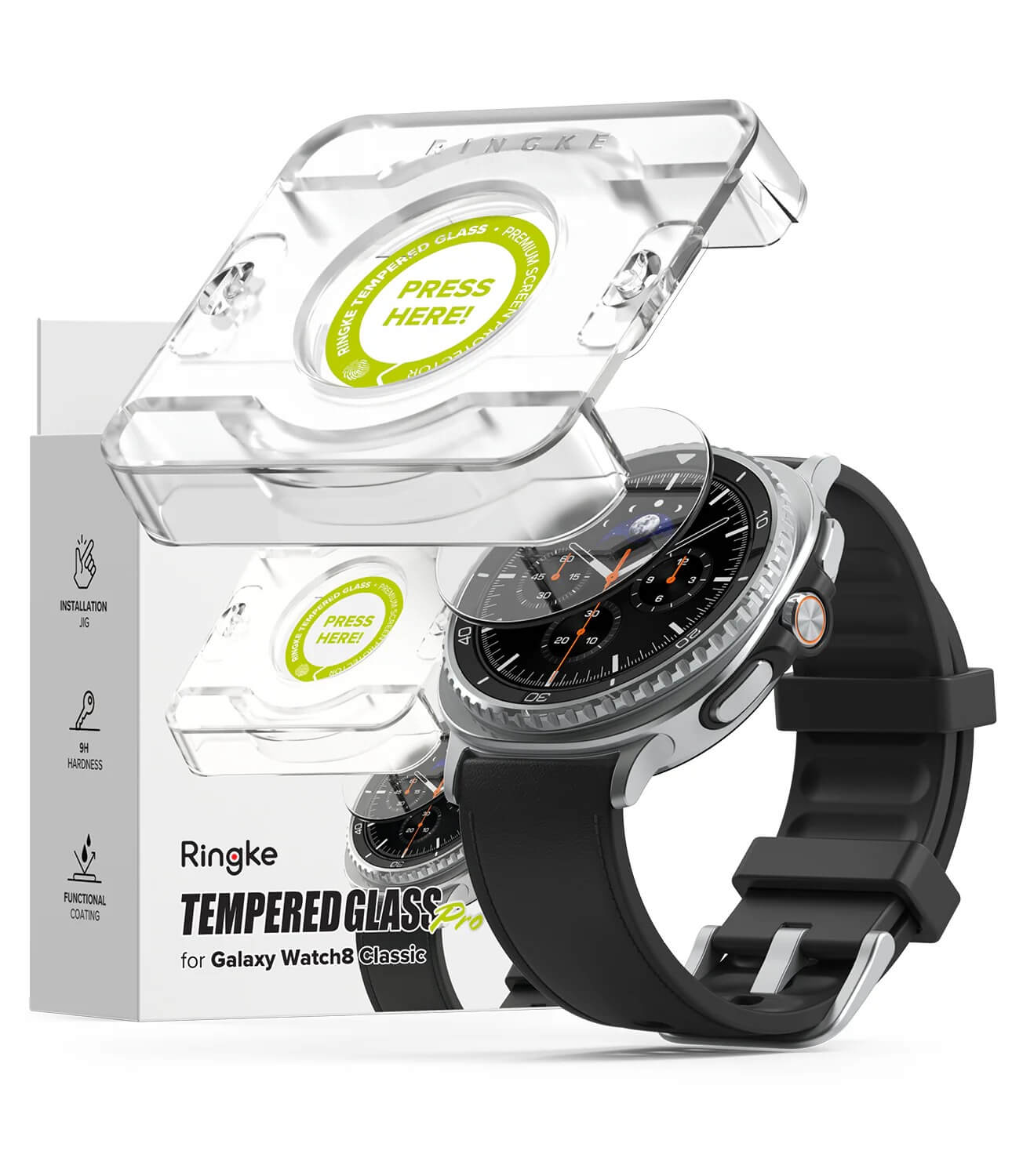 Protector de Pantalla para Galaxy Watch 8 Classic 46mm - Ringke Easy Slide Tempered Glass