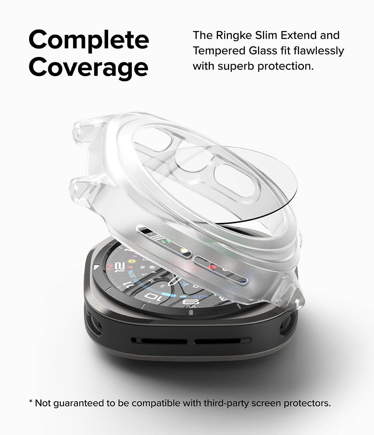Estuche para Galaxy Watch Ultra - Ringke Slim Extend + Glass Combo