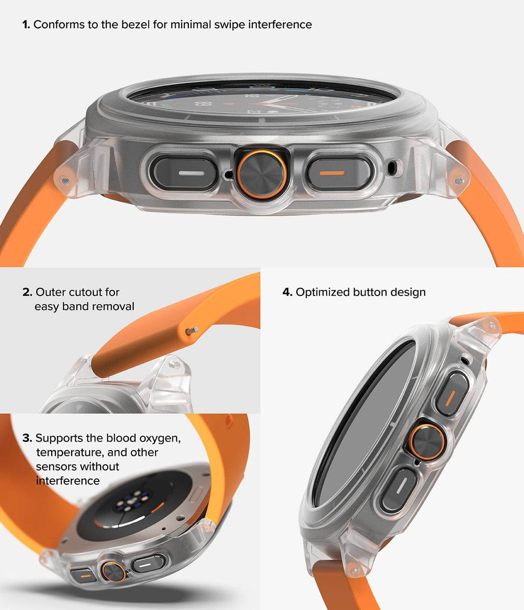 Estuche para Galaxy Watch Ultra - Ringke Slim Extend + Glass Combo