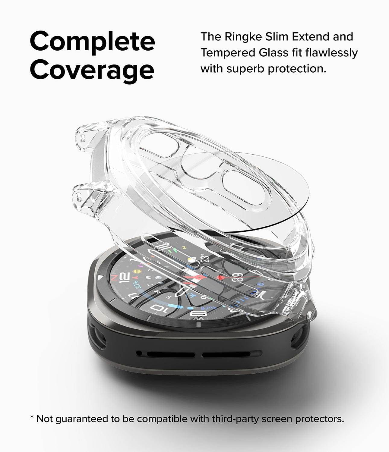 Estuche para Galaxy Watch Ultra - Ringke Slim Extend + Glass Combo