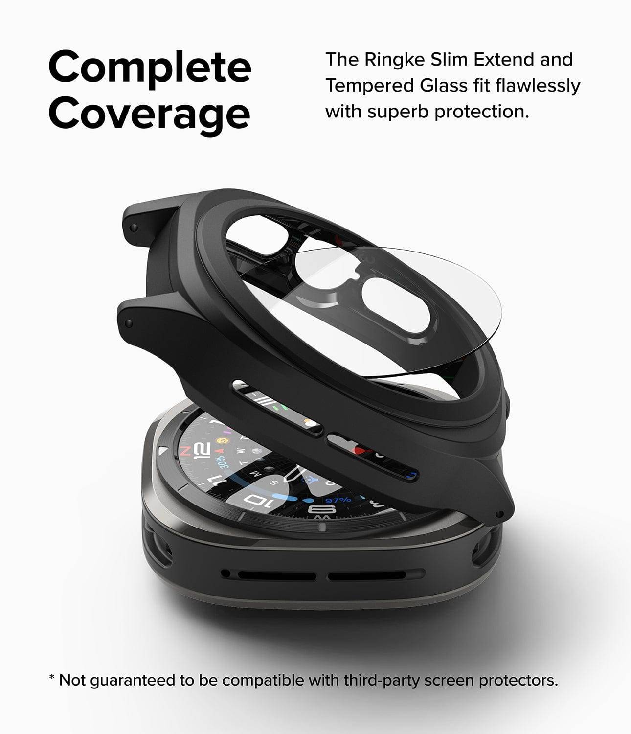 Estuche para Galaxy Watch Ultra - Ringke Slim Extend + Glass Combo