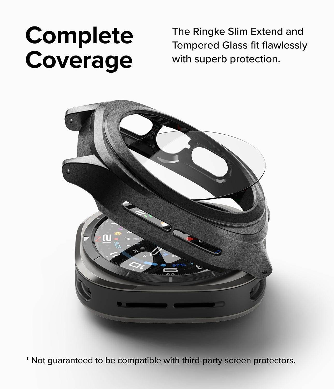 Estuche para Galaxy Watch Ultra - Ringke Slim Extend + Glass Combo