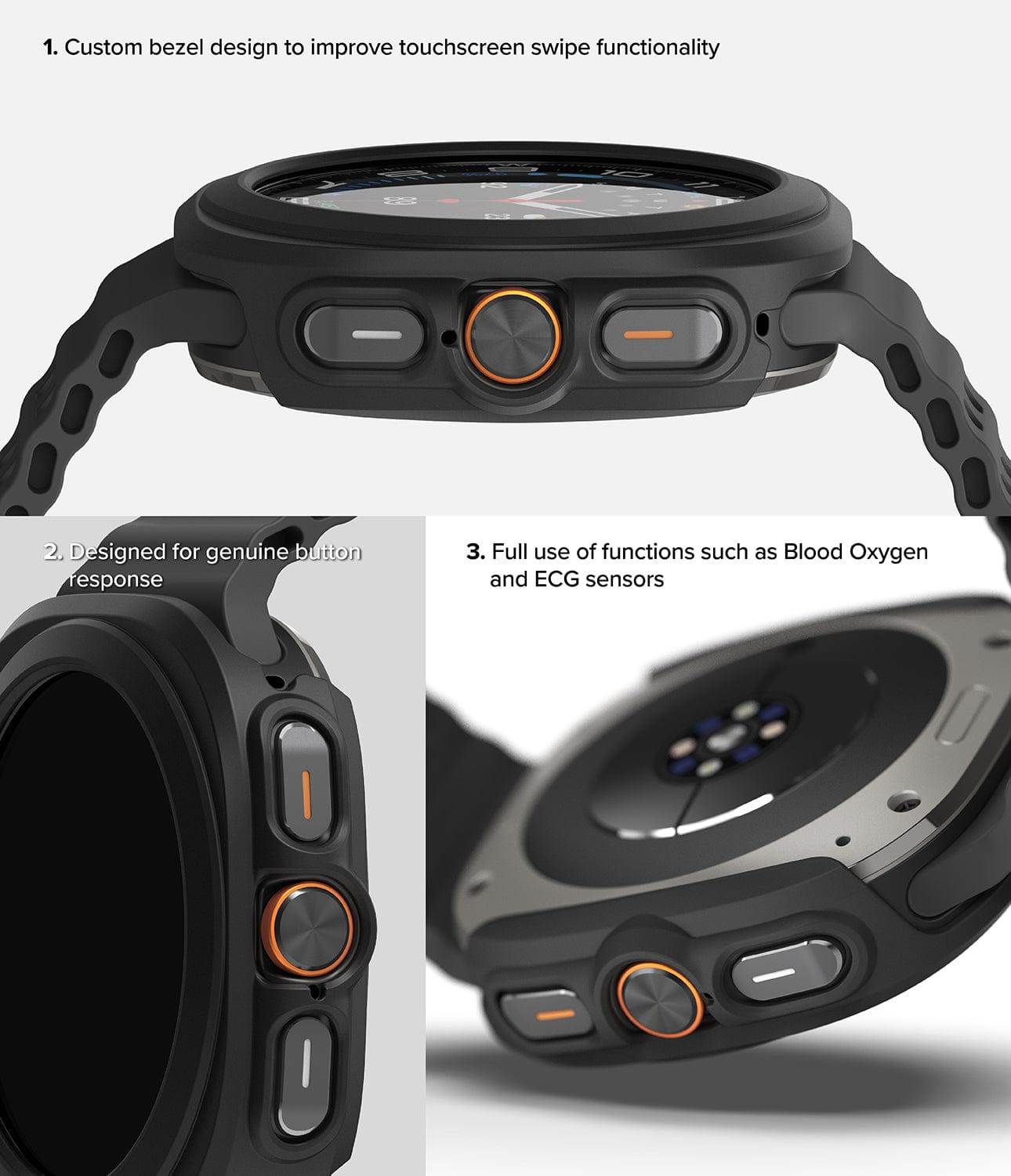 Estuche para Galaxy Watch Ultra - Ringke Slim + Glass Combo