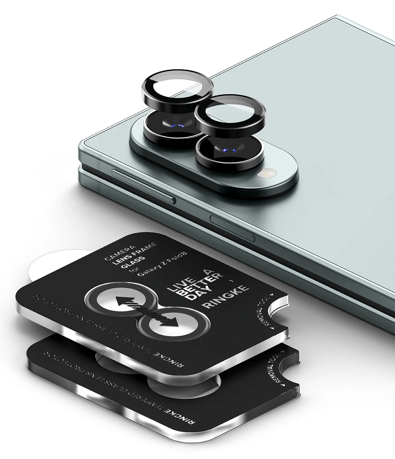 Protector de Cámara para Galaxy Z Fold 8 - Ringke Camera Lens Frame Glass (Pack de 2)