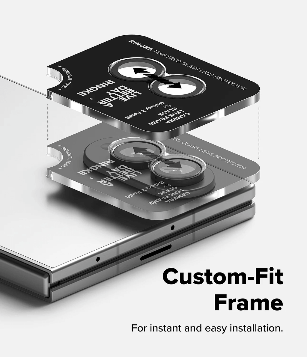Protector de Cámara para Galaxy Z Fold 8 - Ringke Camera Lens Frame Glass (Pack de 2)