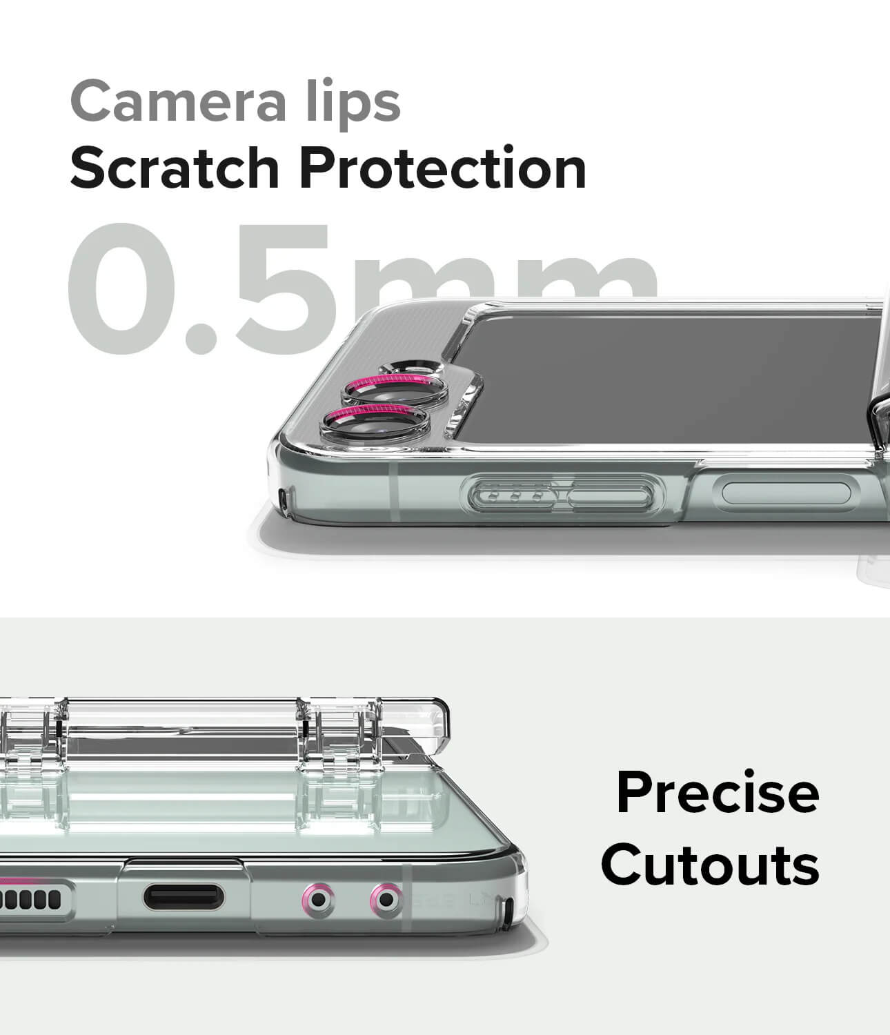 Estuche para Galaxy Z Flip 5 - Ringke Hinge Clear