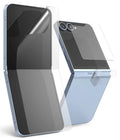 Combo Protector para Galaxy Z Flip7 FE / 6 - Ringke 3-in-1 Protector Dual Easy Film 2P + Cover Display 2P + Hinge Dual Easy 2P