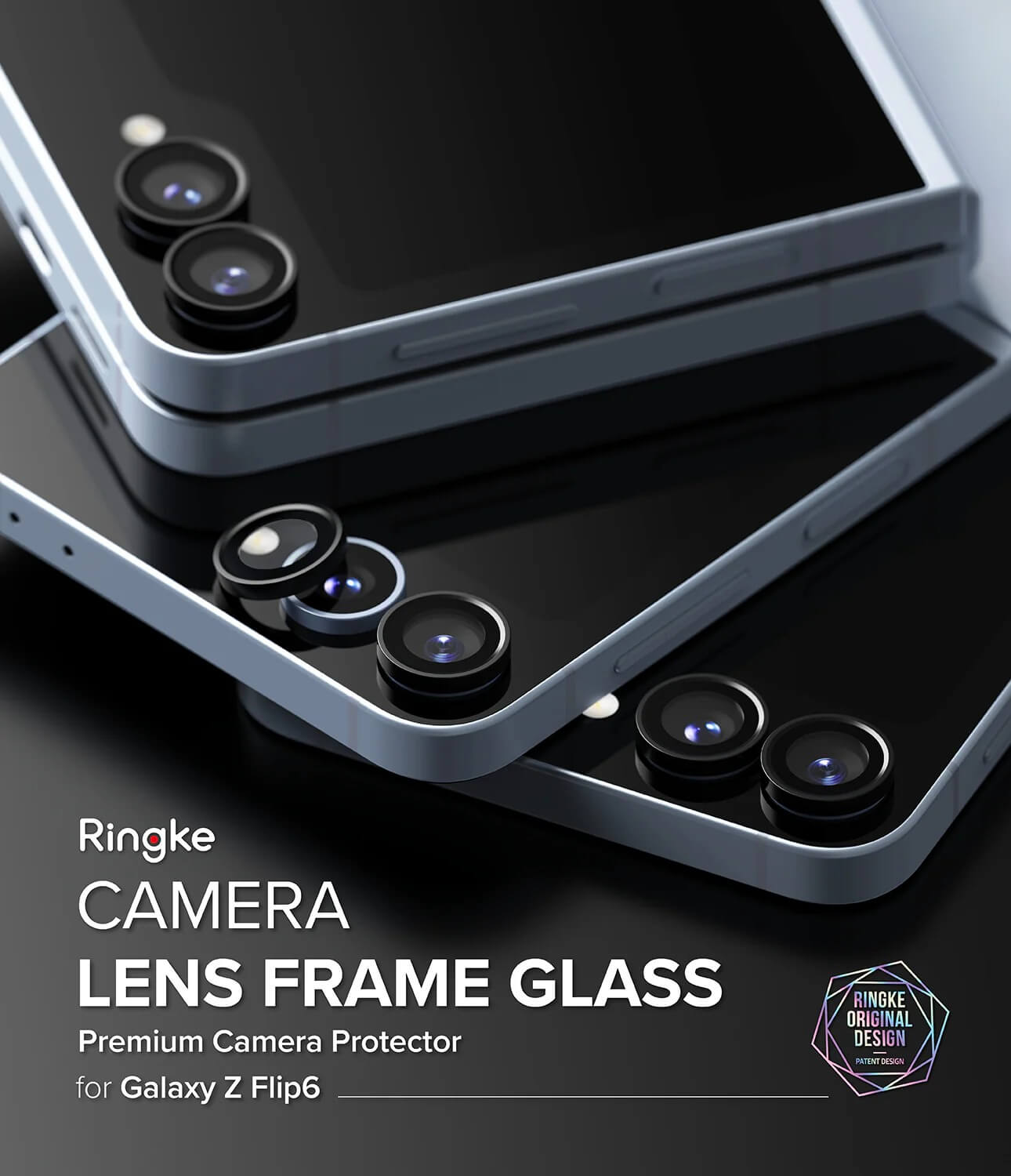 Protector de Cámara para Galaxy Z Flip 6 - Ringke Camera Lens Frame Glass (Pack de 2)