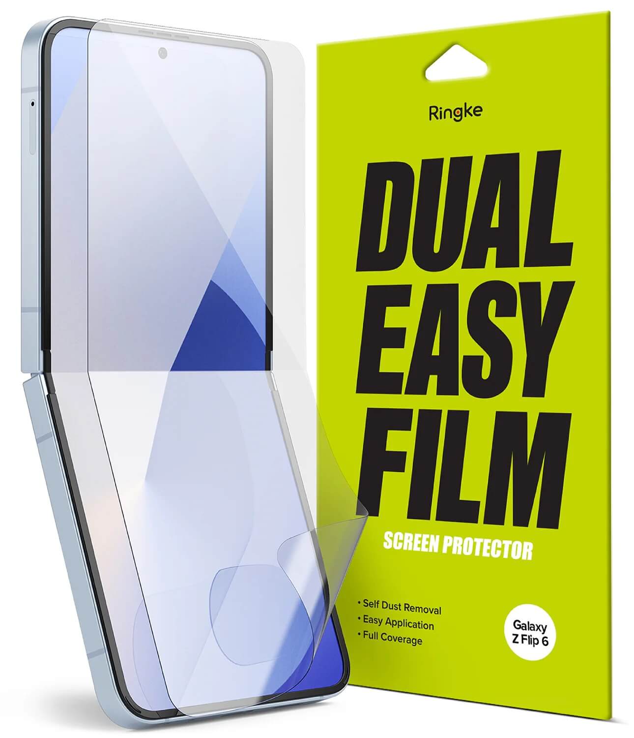 Protector de Pantalla para Galaxy Z Flip 6 - Ringke Dual Easy Film (Pack de 2)