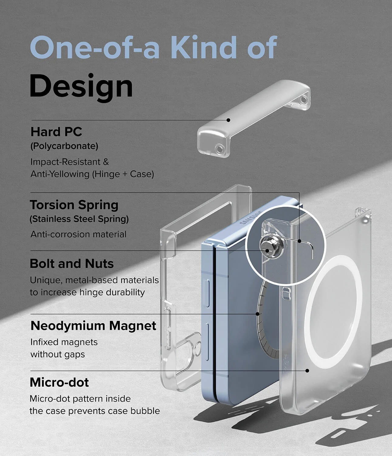 Estuche para Galaxy Z Flip7 FE / 6 - Ringke Slim Hinge Magnetic