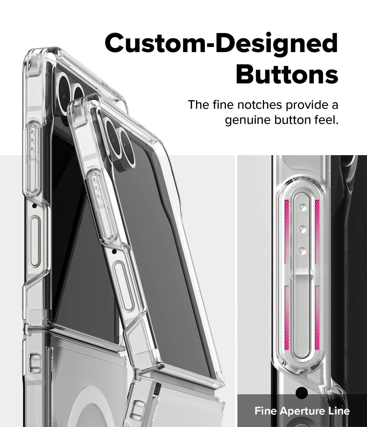 Estuche para Galaxy Z Flip 7 - Ringke Fusion Magnetic Transparente