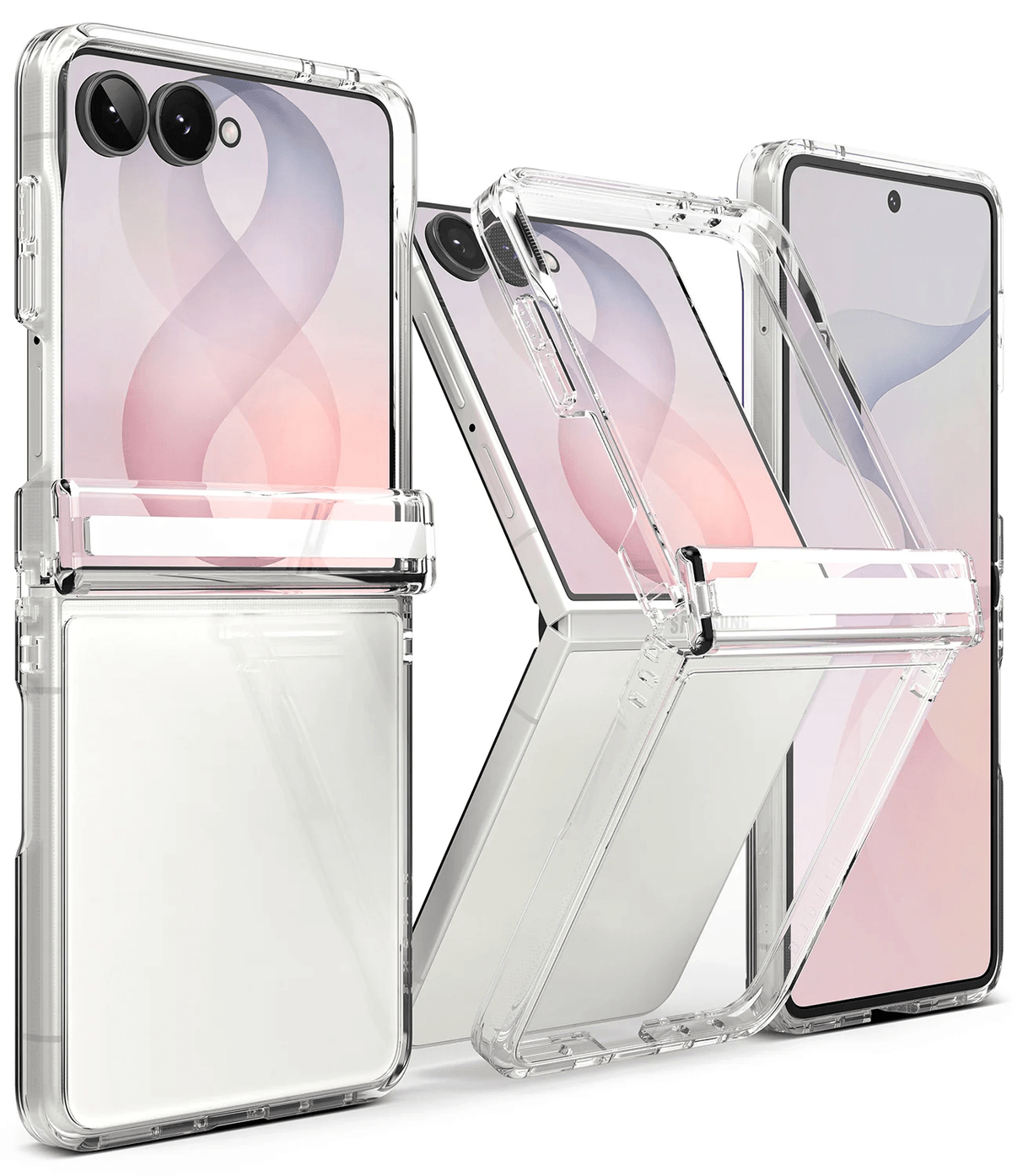 Estuche para Galaxy Z Flip 8 - Ringke Fusion Flap Magnetic - Clear