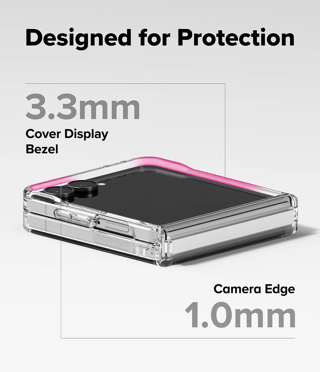Estuche para Galaxy Z Flip 8 - Ringke Fusion Flap Magnetic - Clear