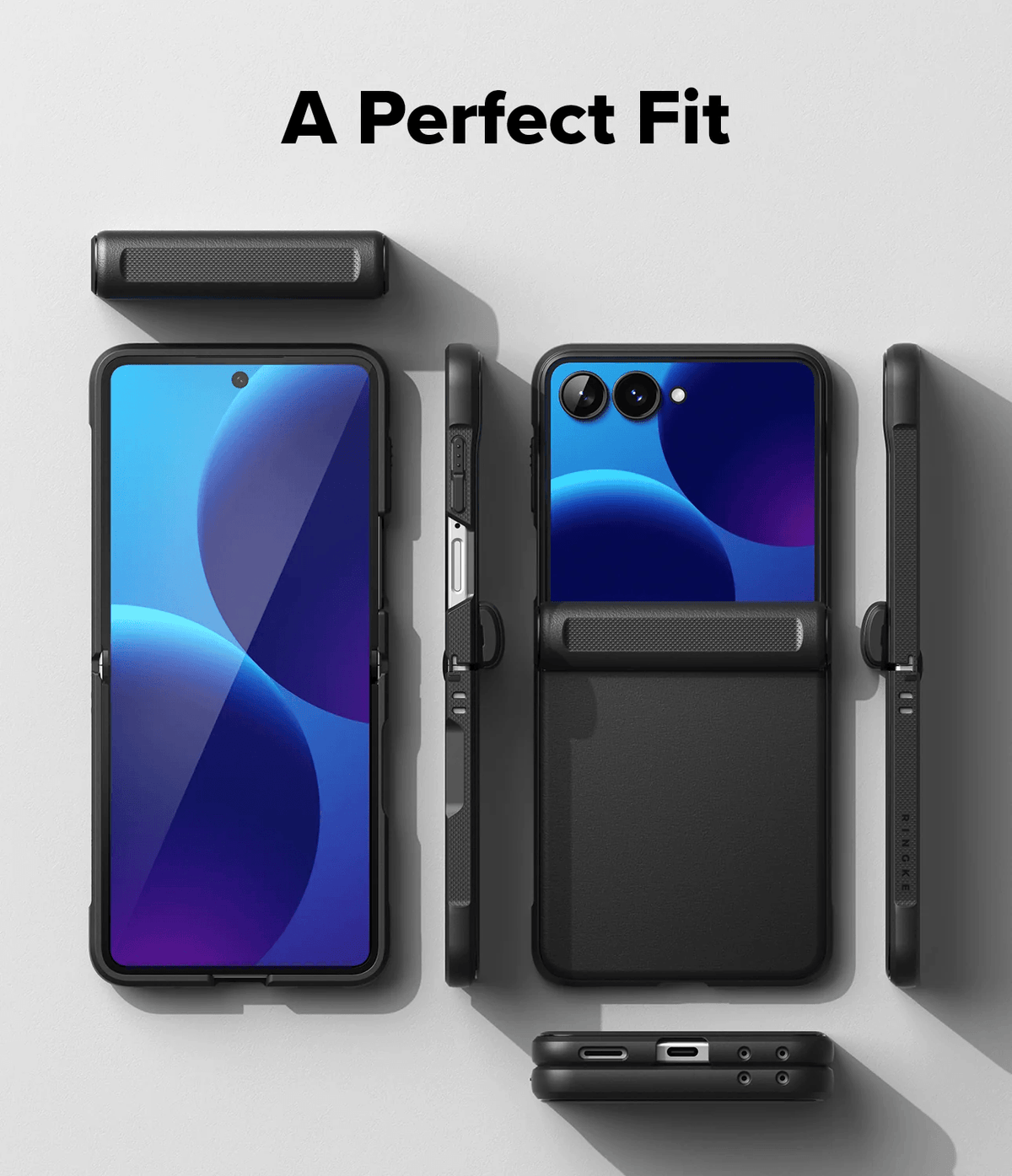 Estuche para Galaxy Z Flip 8 - Ringke Onyx Flap Magnetic - Black