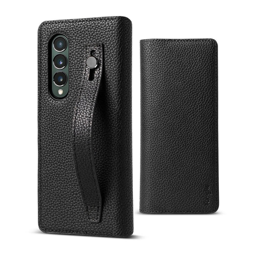 Estuche para Galaxy Z Fold 3 - Ringke Folio Signature EZ Strap - Black