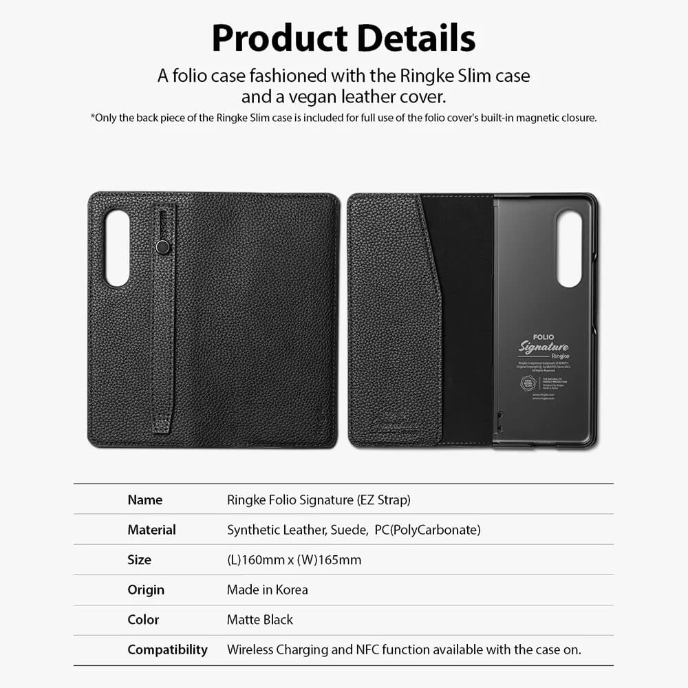 Estuche para Galaxy Z Fold 3 - Ringke Folio Signature EZ Strap