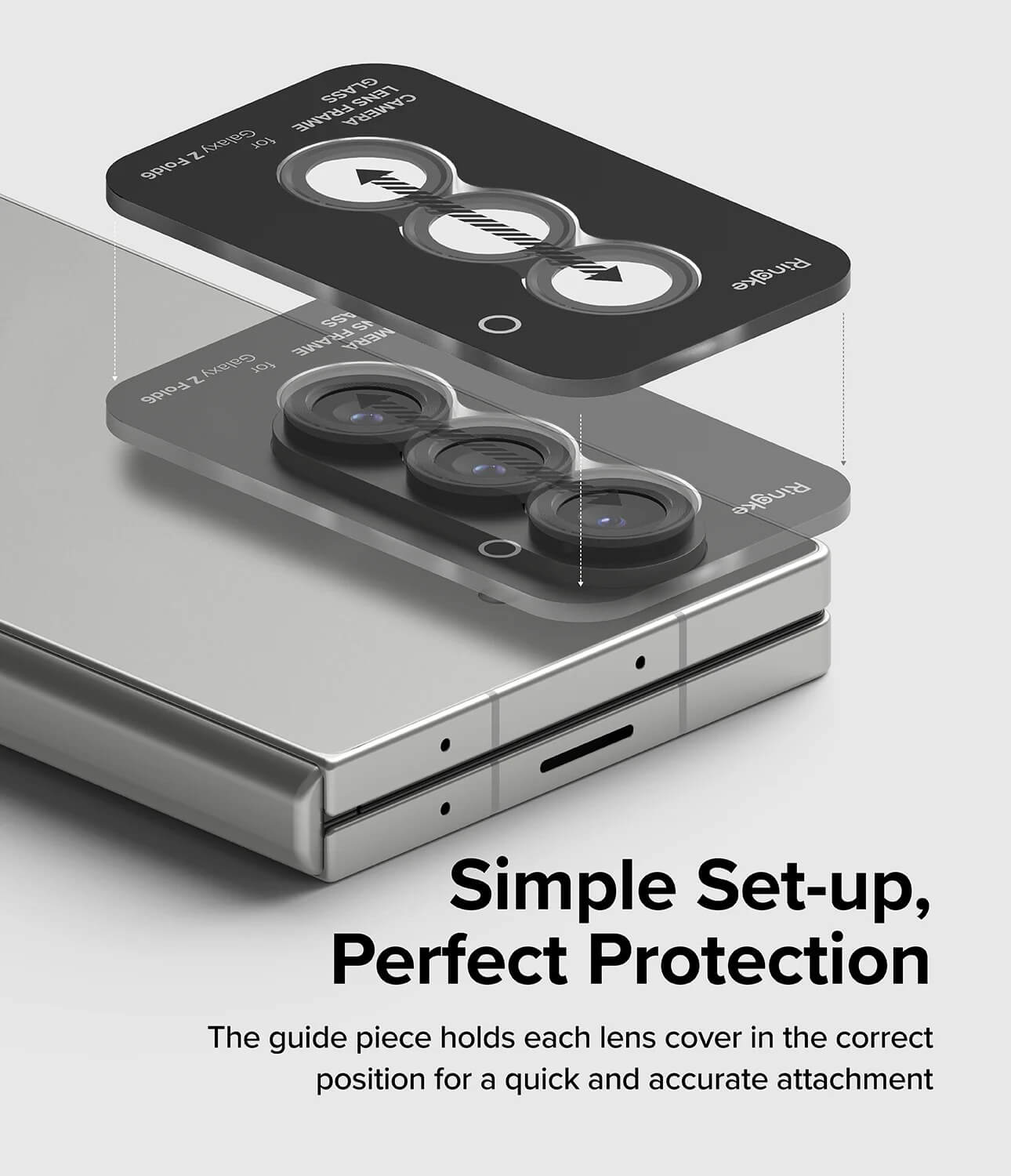 Protector de Cámara para Galaxy Z Fold 6 - Ringke Camera Lens Frame Glass (Pack de 2)