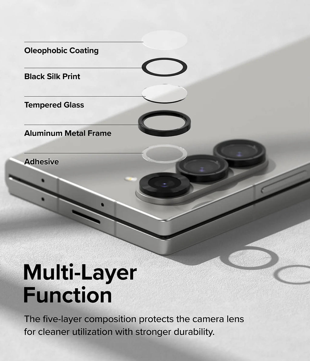 Protector de Cámara para Galaxy Z Fold 6 - Ringke Camera Lens Frame Glass (Pack de 2)
