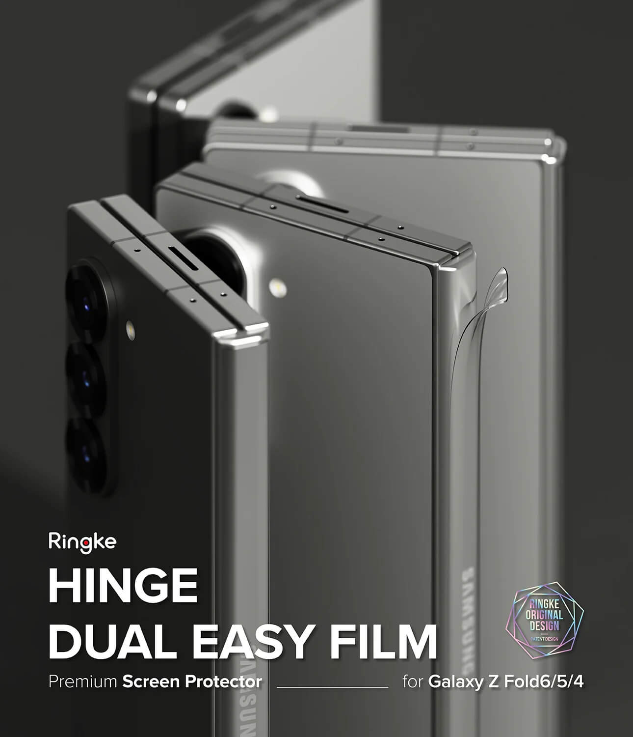 Protector de Esquina para Galaxy Z Fold 6 / Z Fold 5 / Z Fold 4 - Ringke Hinge Dual Easy Film (Pack de 2)