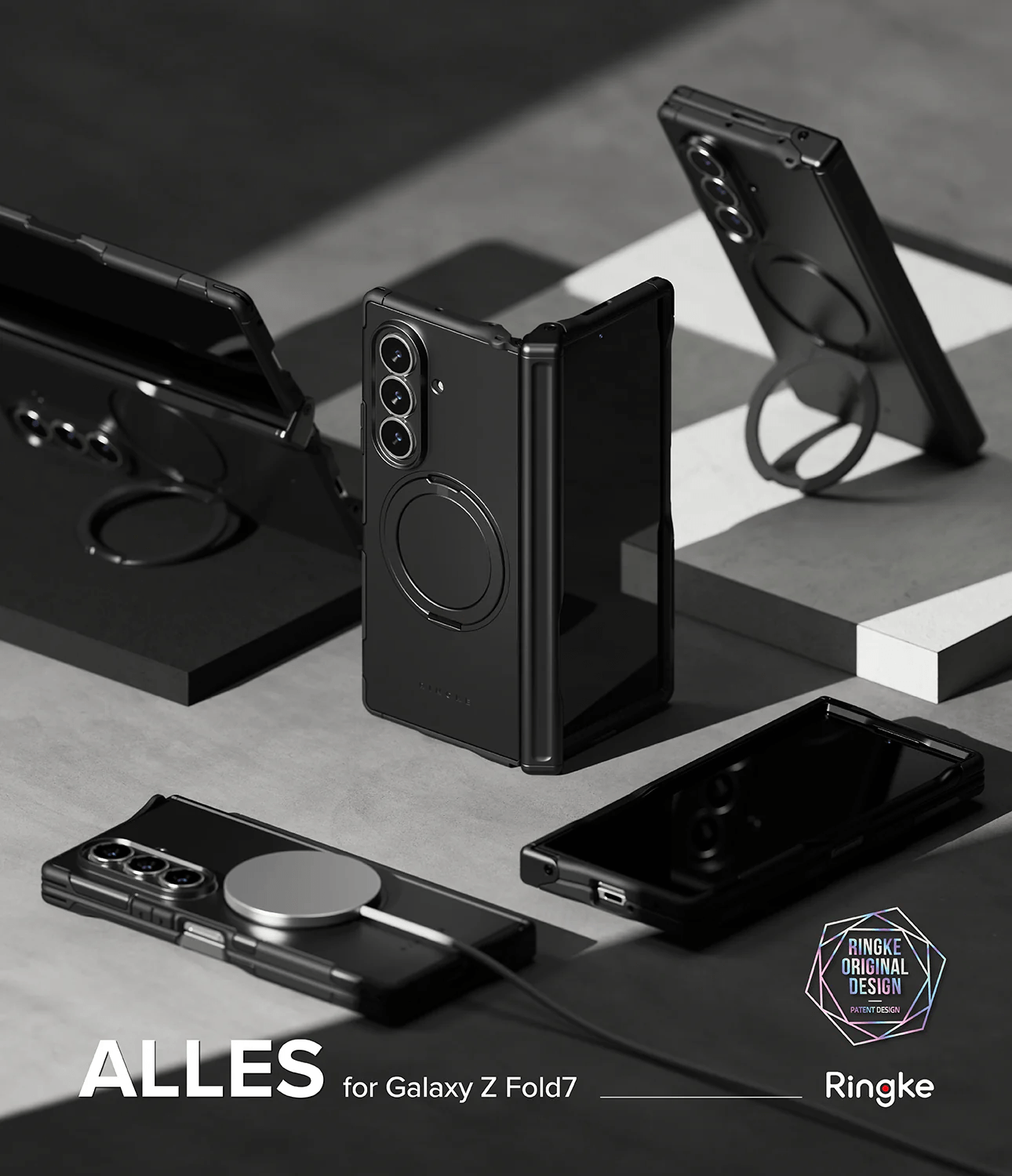 Estuche para Galaxy Z Fold 7 - Ringke Alles Negro