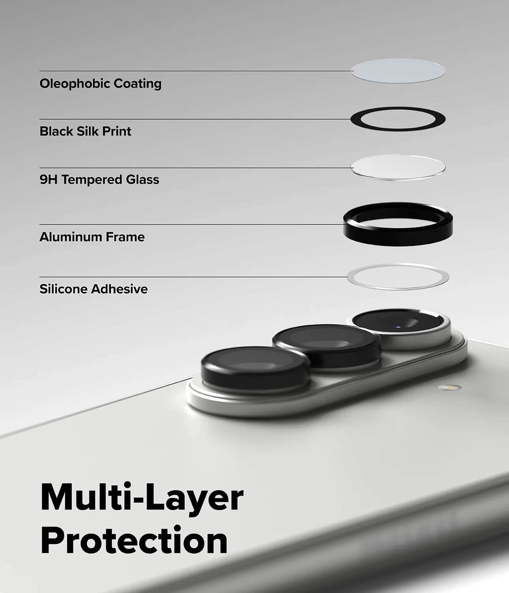 Protector de Cámara para Galaxy Z Fold 7 - Ringke Camera Lens Frame Glass (Pack de 2)