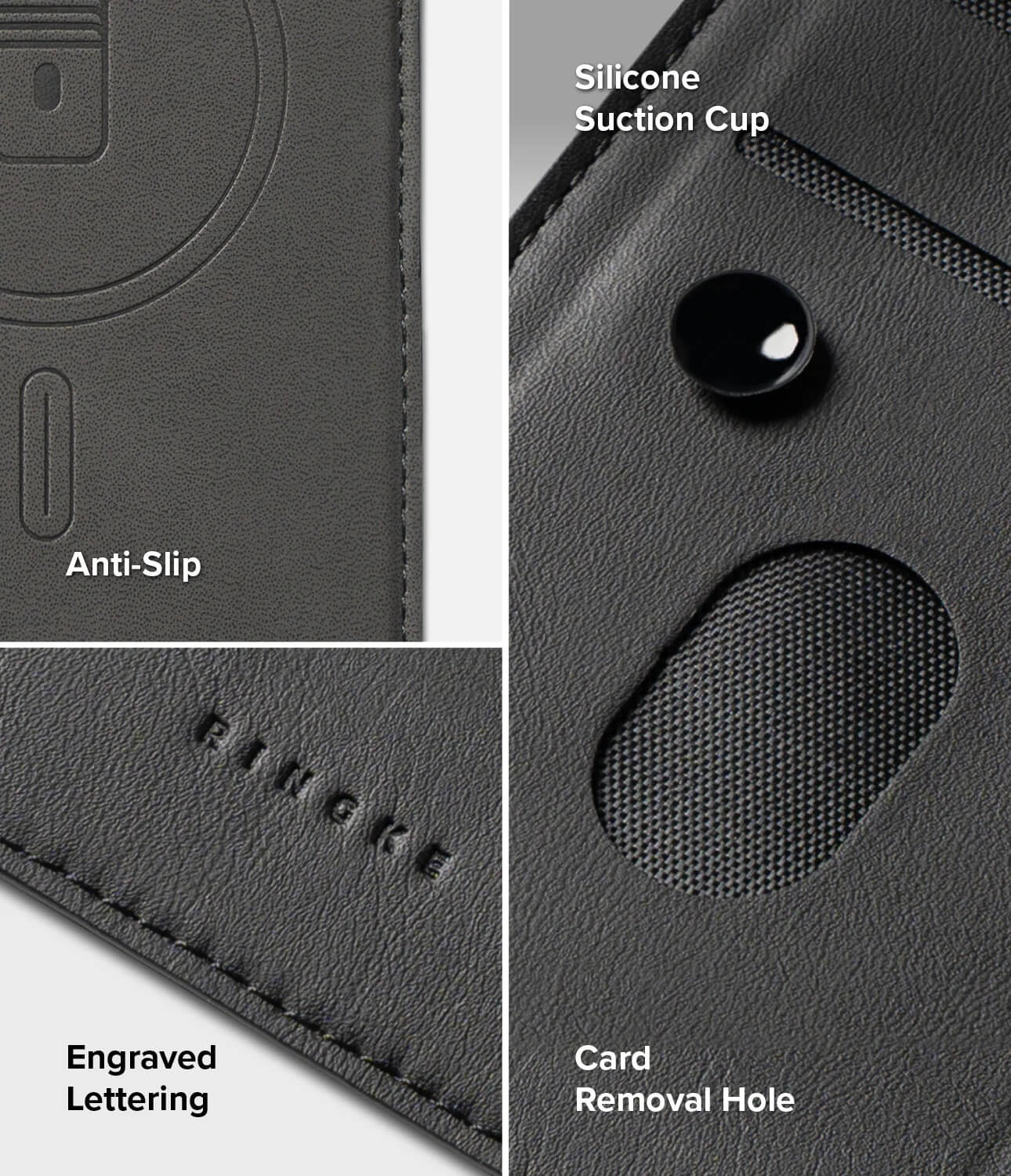 Estuche para Galaxy Z Fold 7 - Ringke Folio Grip Wallet Magnetic Negro