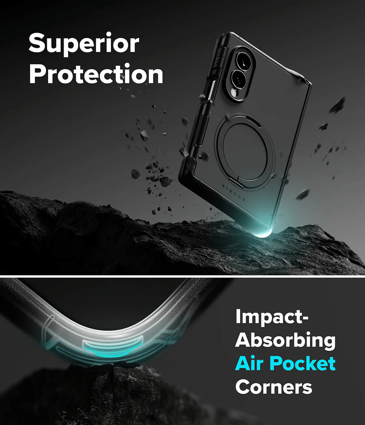 Estuche para Galaxy Z Fold 8 - Ringke Alles - Black