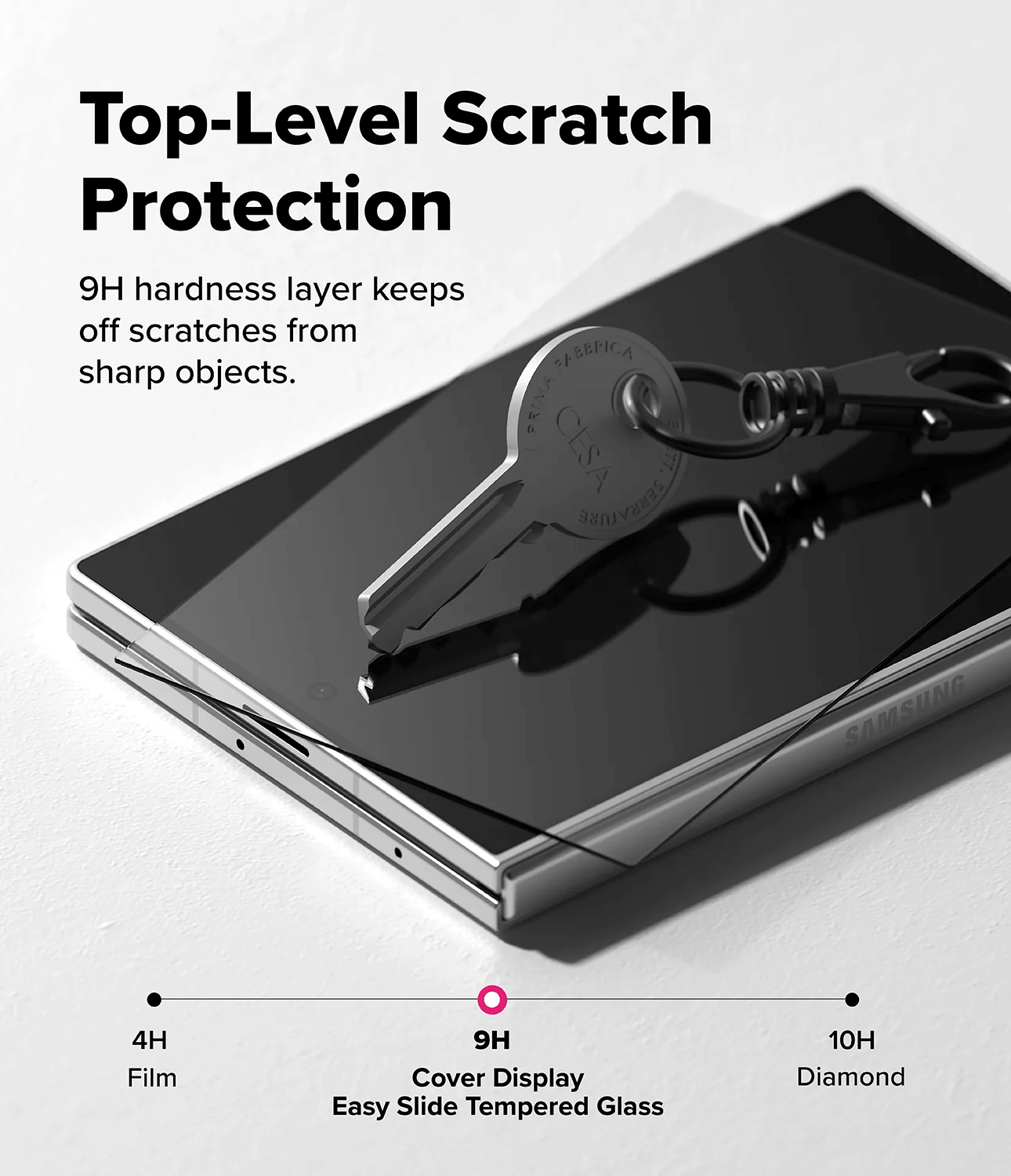 Vidrio Templado para Galaxy Z Fold 8 - RIngke Cover Display Easy Slide Tempered Glass (Pack de 2)