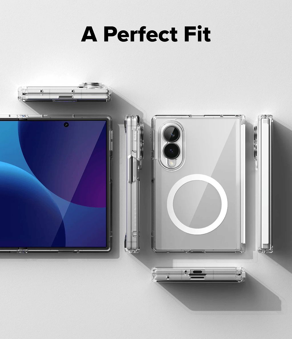 Estuche para Galaxy Z Fold 8 - Ringke Fusion Flap Magnetic - Clear