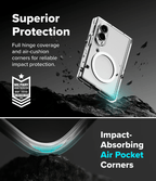 Estuche para Galaxy Z Fold 8 - Ringke Fusion Flap Magnetic - Clear