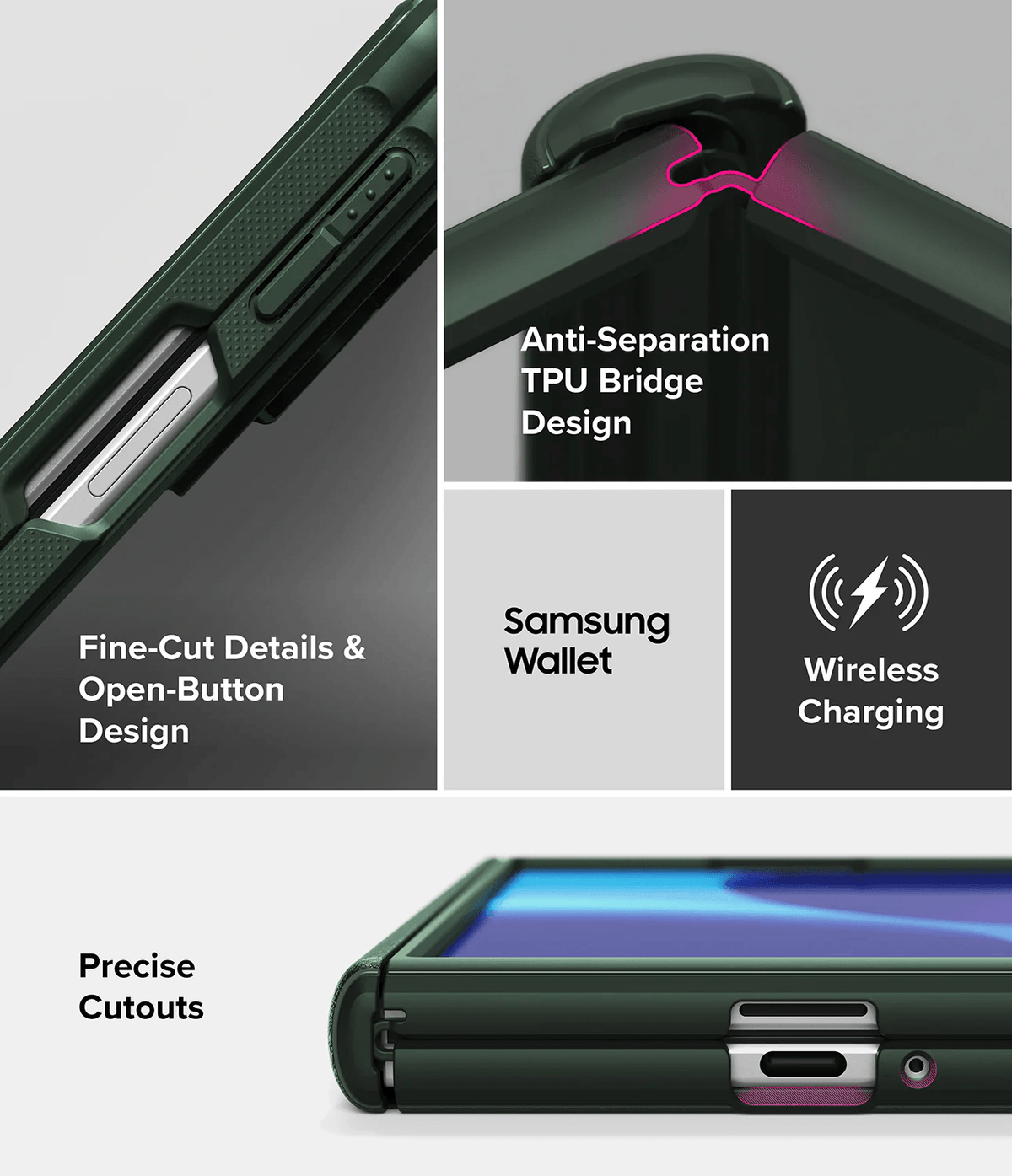 Estuche para Galaxy Z Fold 8 - Ringke Onyx Flap