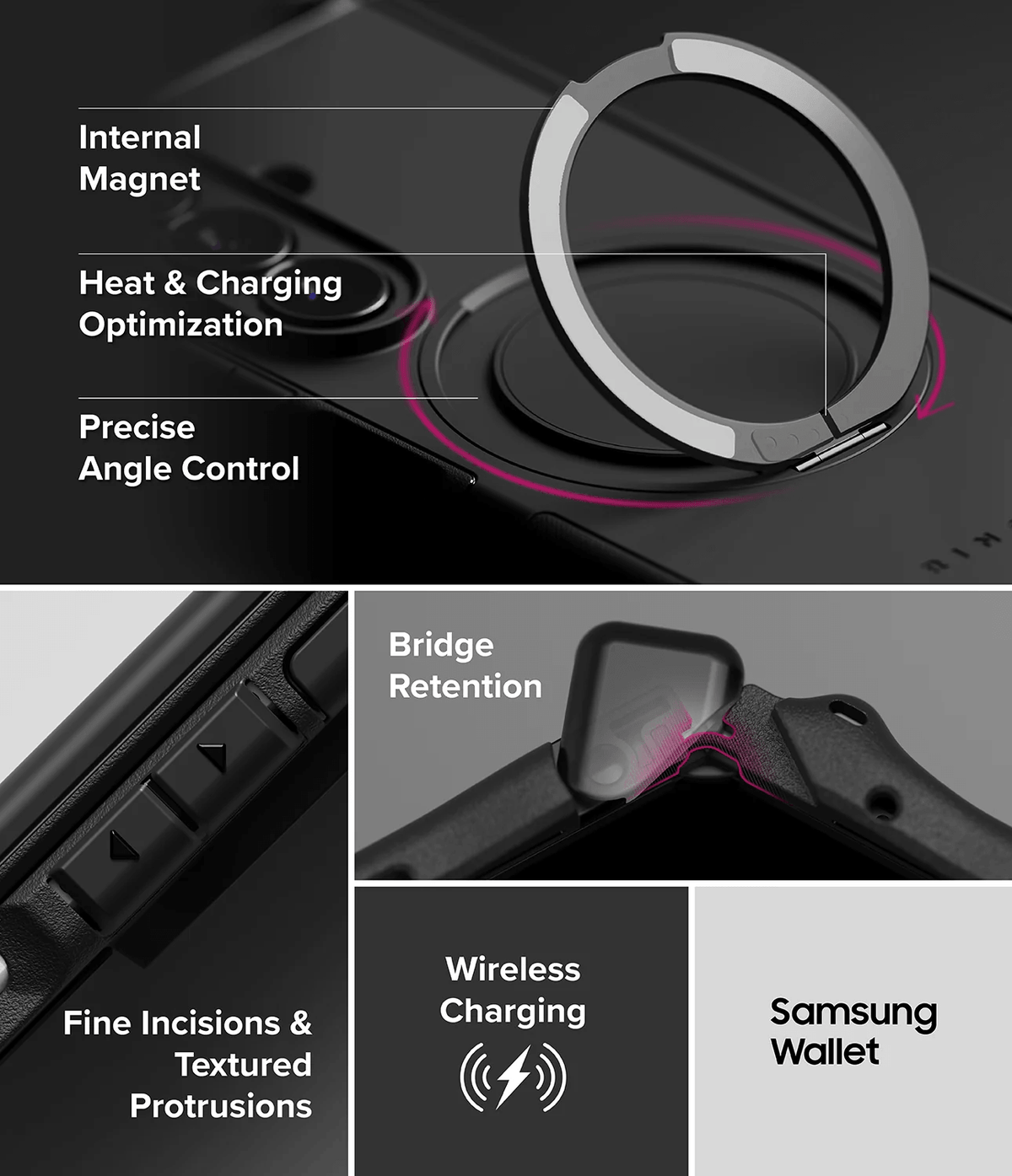 Estuche para Galaxy Z Fold 8 Ultra - Ringke Alles - Black