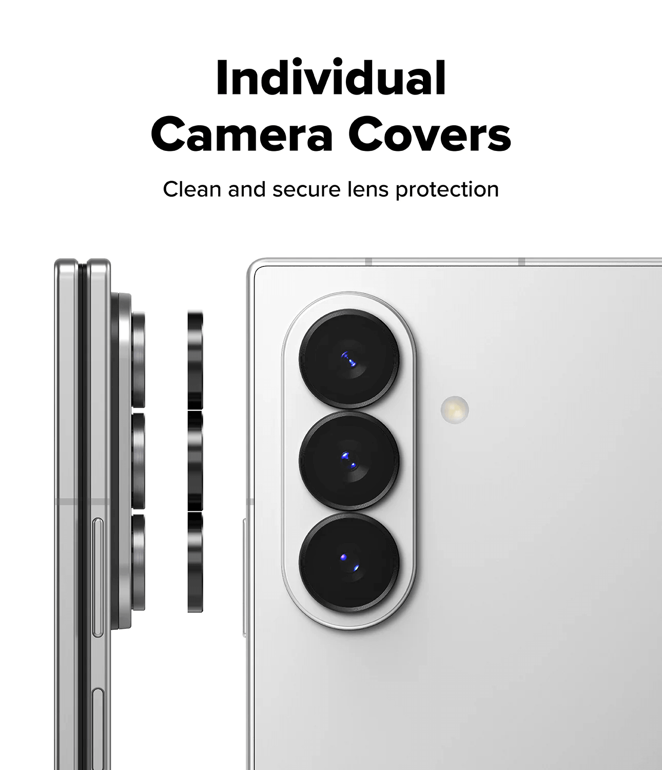 Protector de Cámara para Galaxy Z Fold 8 Ultra / 7 - Ringke Camera Lens Frame Glass (Pack de 2)