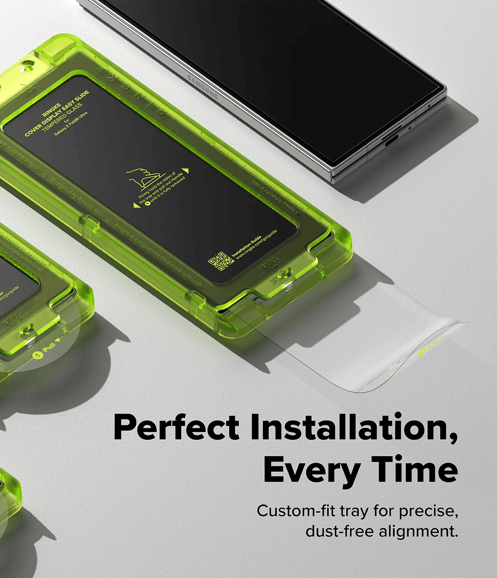 Vidrio Templado para Galaxy Z Fold 8 Ultra - Ringke Cover Display Easy Slide Tempered Glass