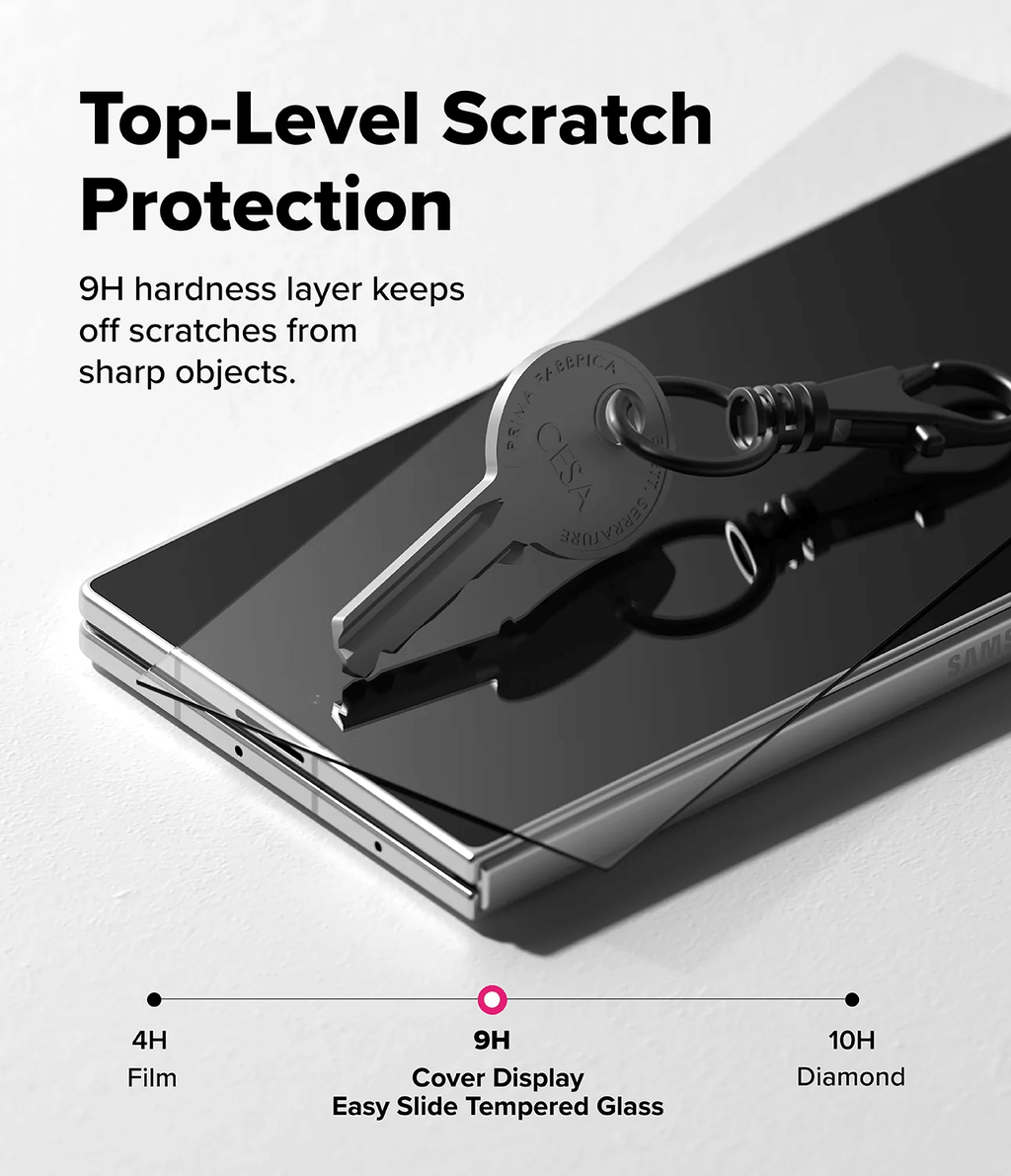 Vidrio Templado para Galaxy Z Fold 8 Ultra - Ringke Cover Display Easy Slide Tempered Glass