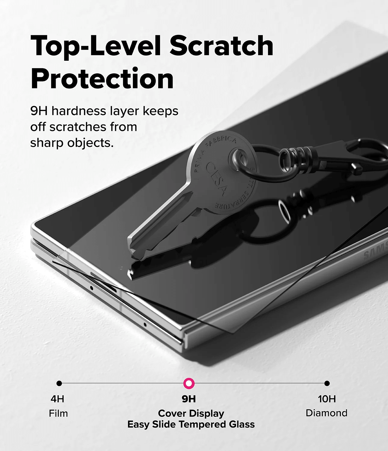Vidrio Templado para Galaxy Z Fold 8 Ultra - Ringke Cover Display Easy Slide Tempered Glass