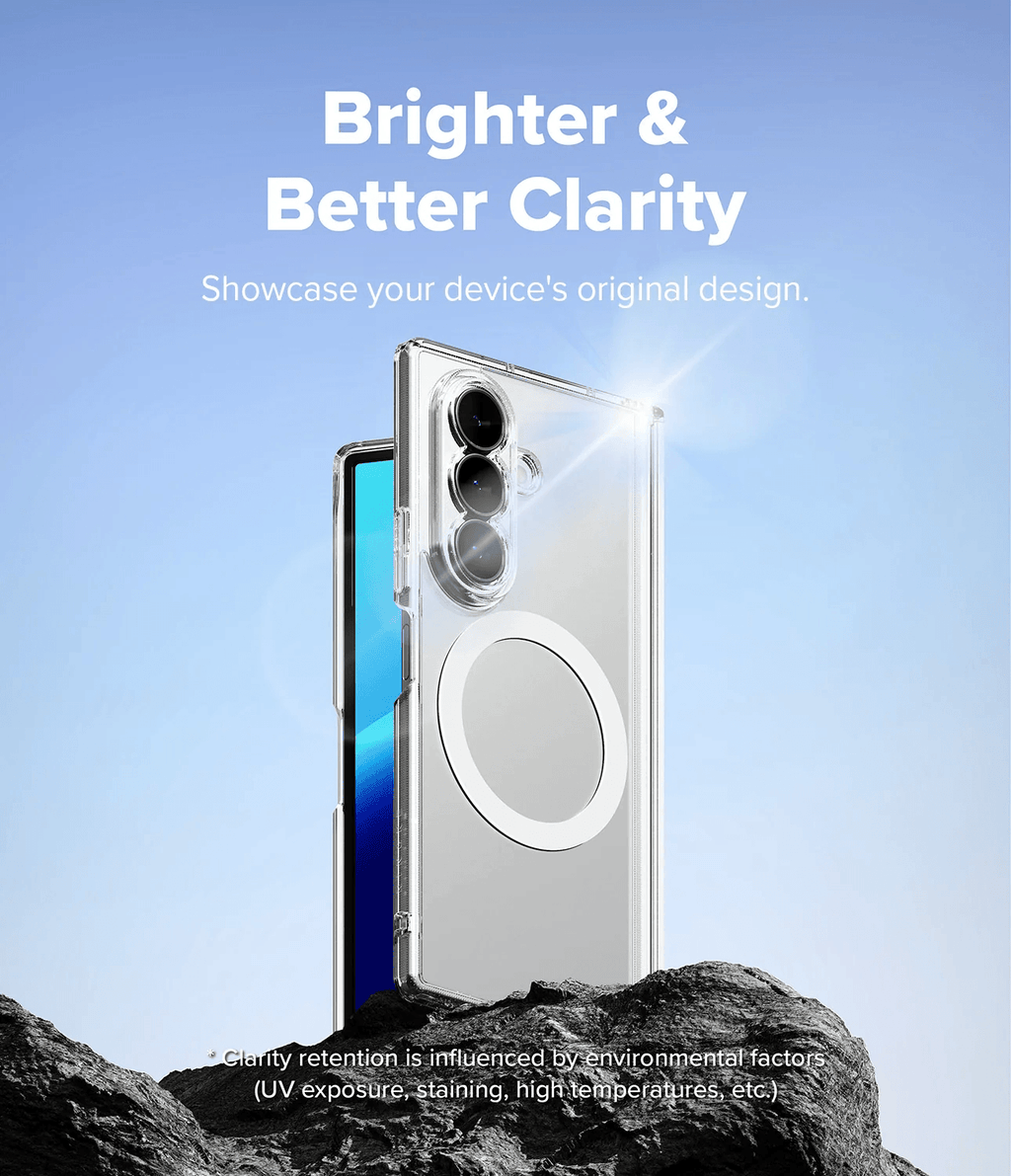 Estuche para Galaxy Z Fold 8 Ultra - Ringke Fusion Flap Magnetic - Clear